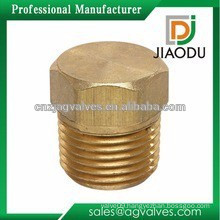 forged DN32 brass nickel plated male pvc pipe fittings plug for pex al pex
